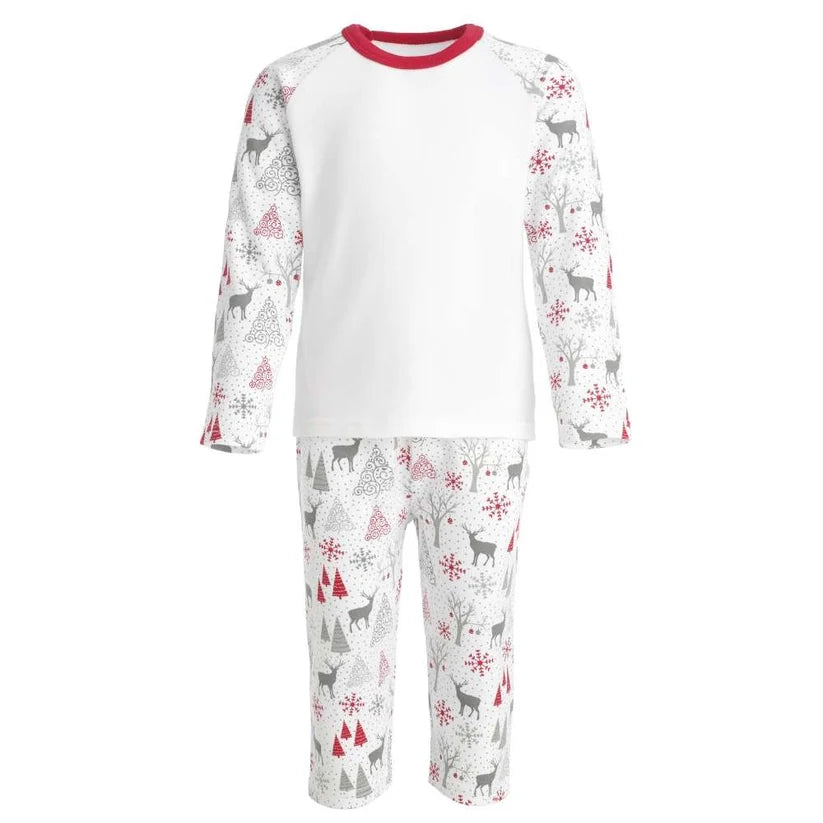 The Toy Show Personalised Grey Reindeer Style Pyjamas