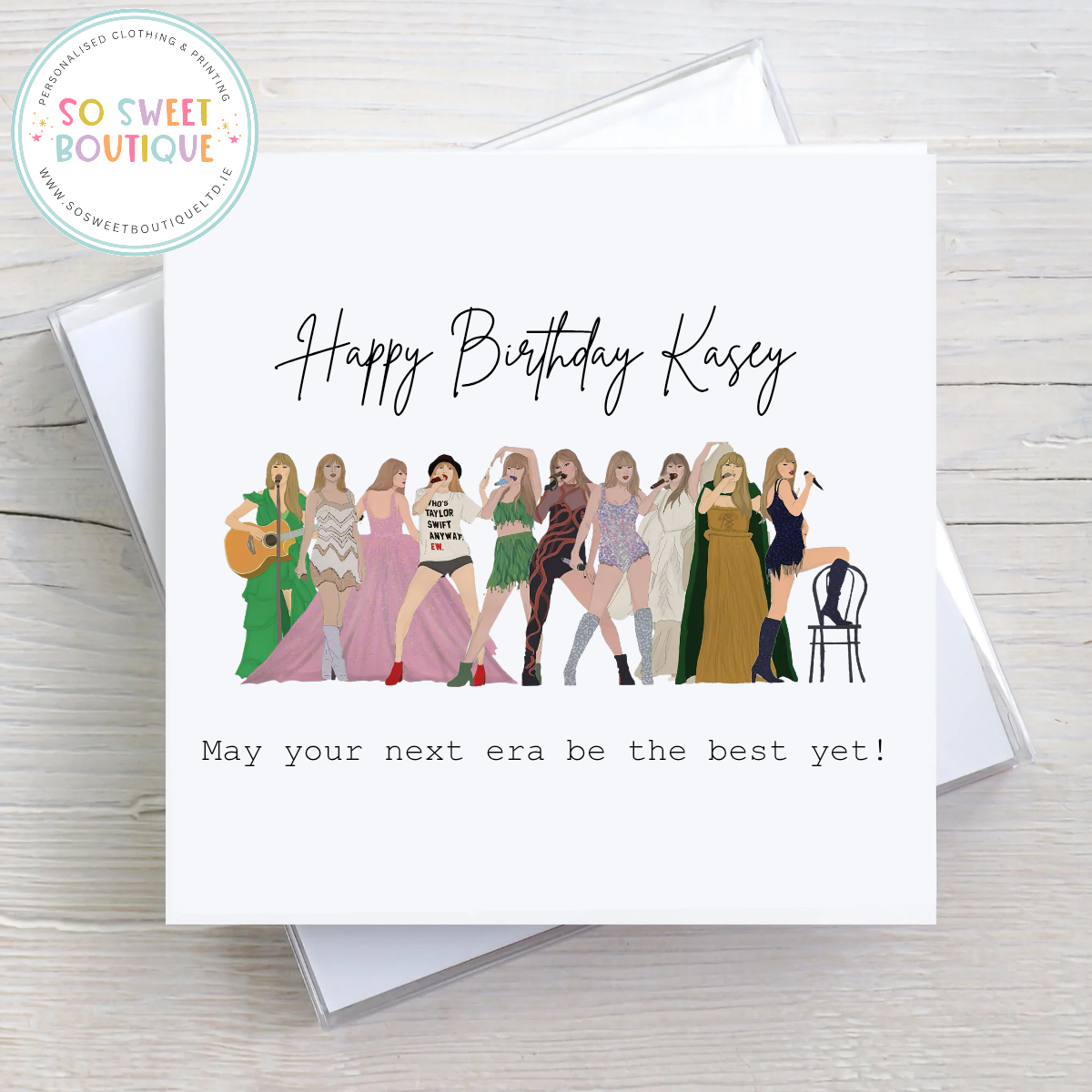 Taylor Era Personalised Birthday Card