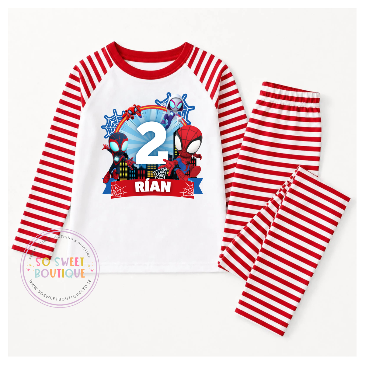 Spiderman When I Wake Up Personalised Birthday Pyjamas