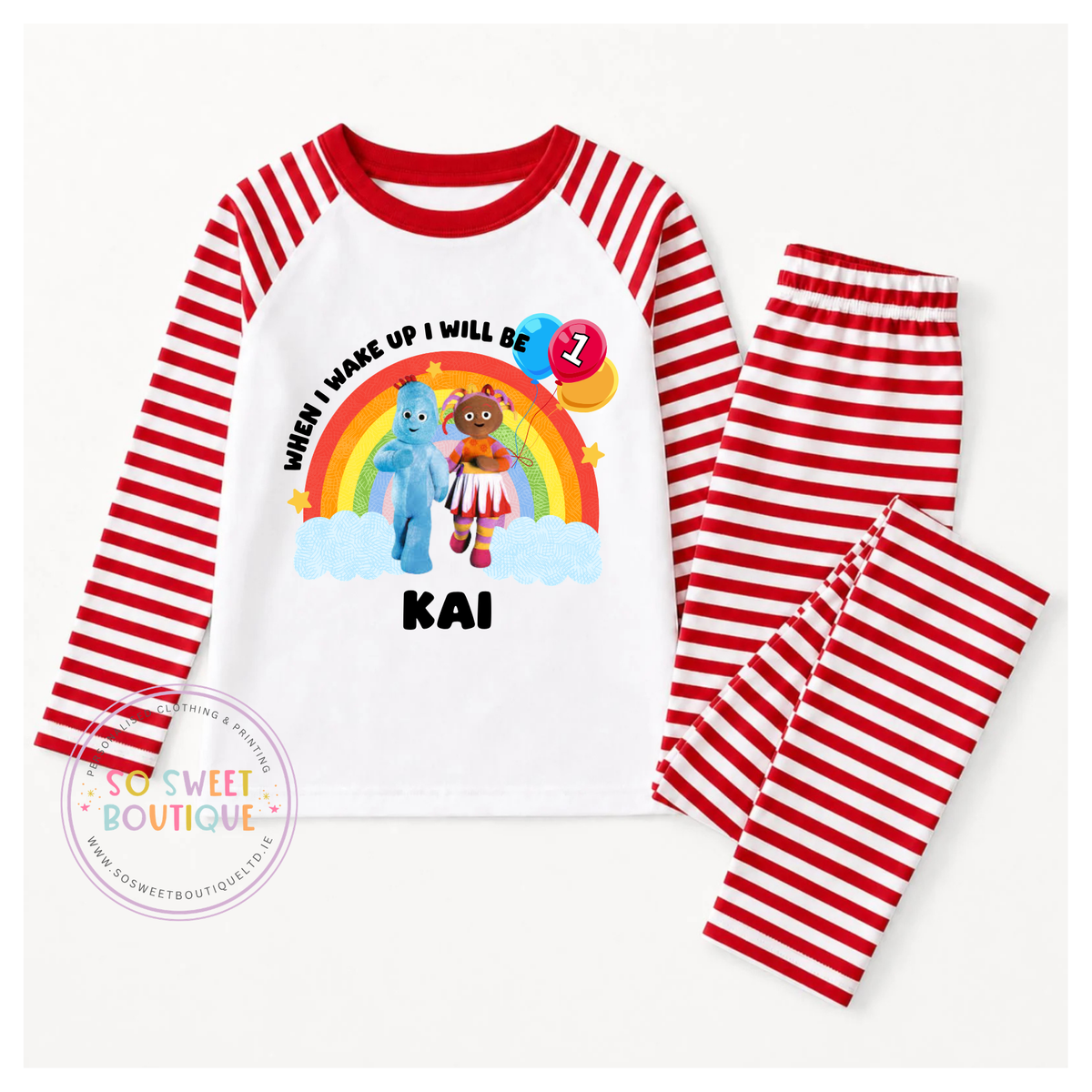Iggle Piggle When I Wake Up Personalised Birthday Pyjamas