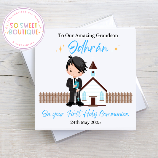 Personalised First Holy Communion Card - SoSweetBoutiqueLtd