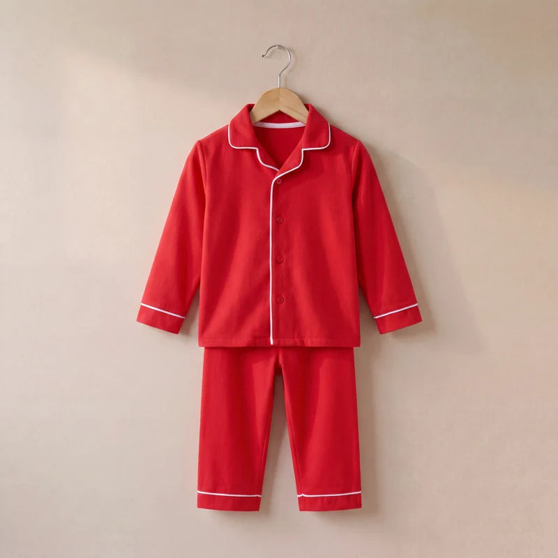 The Toy Show Red Personalised Brushed Cotton Pyjamas