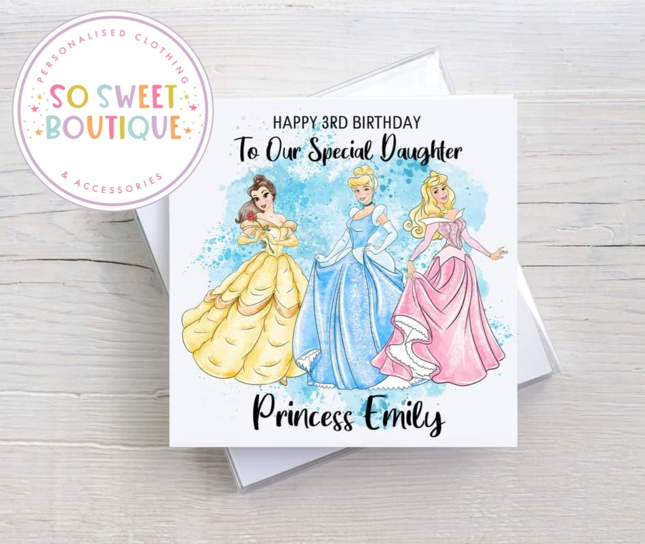Princess Personalised Birthday Card