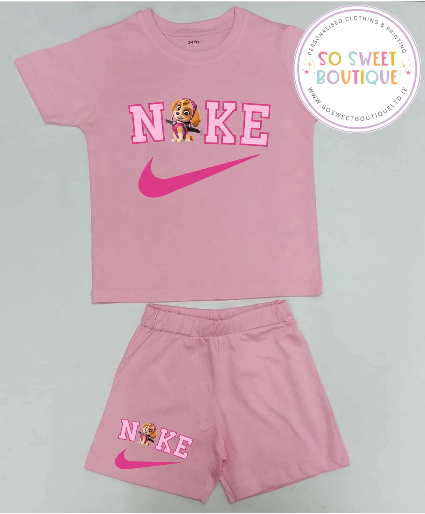 Baby Pink Character Summer Set - Various Characters Available