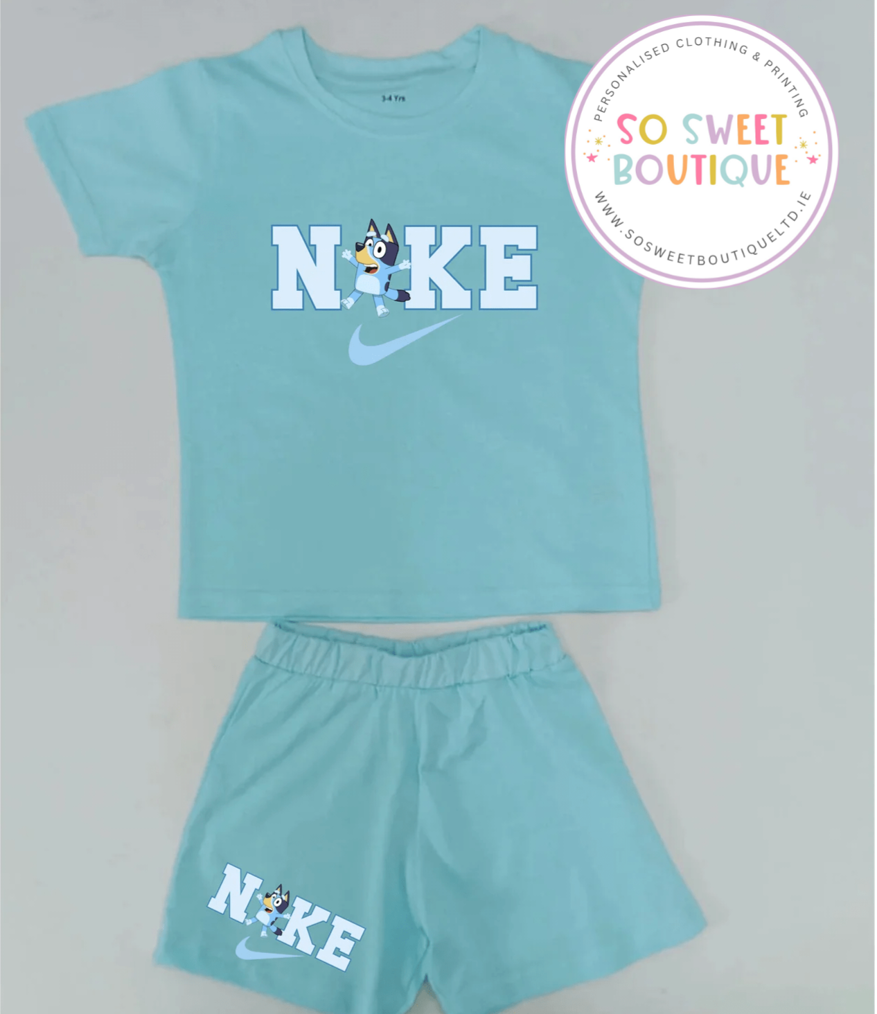 Baby Blue Character Summer Set - Various Characters Available