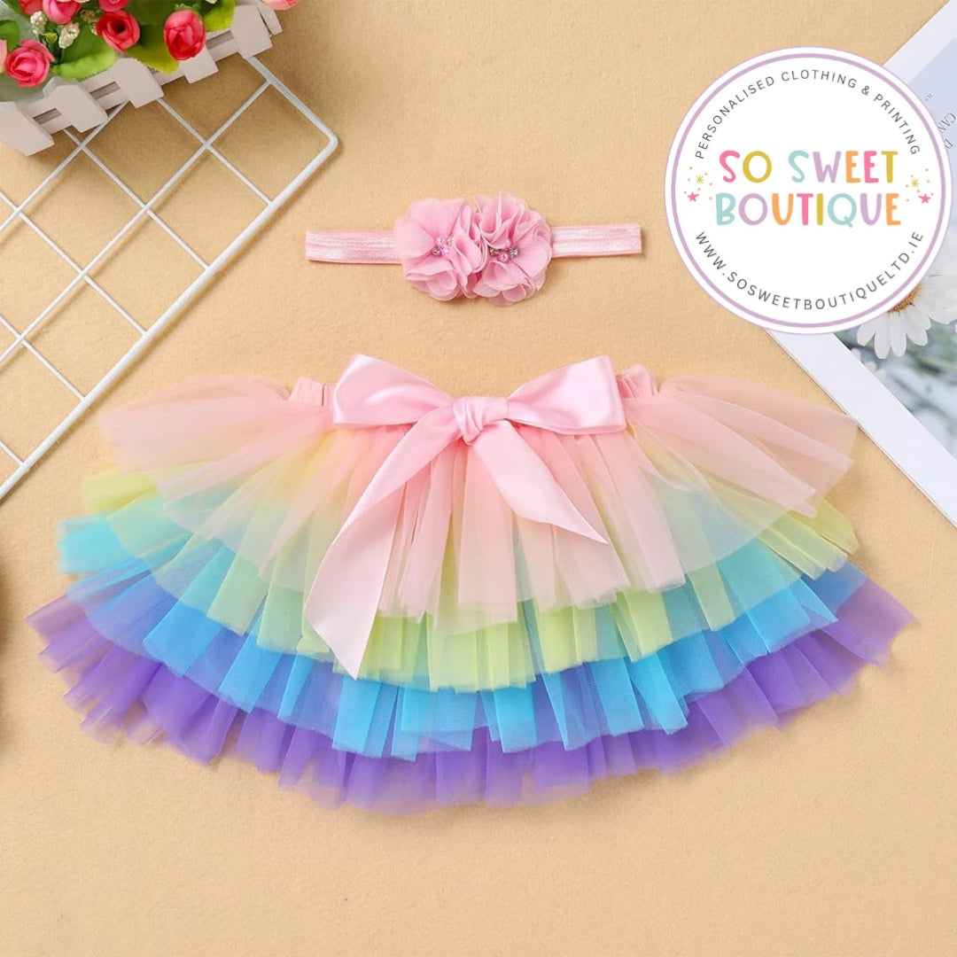Pastel Rainbow Tutu Skirt