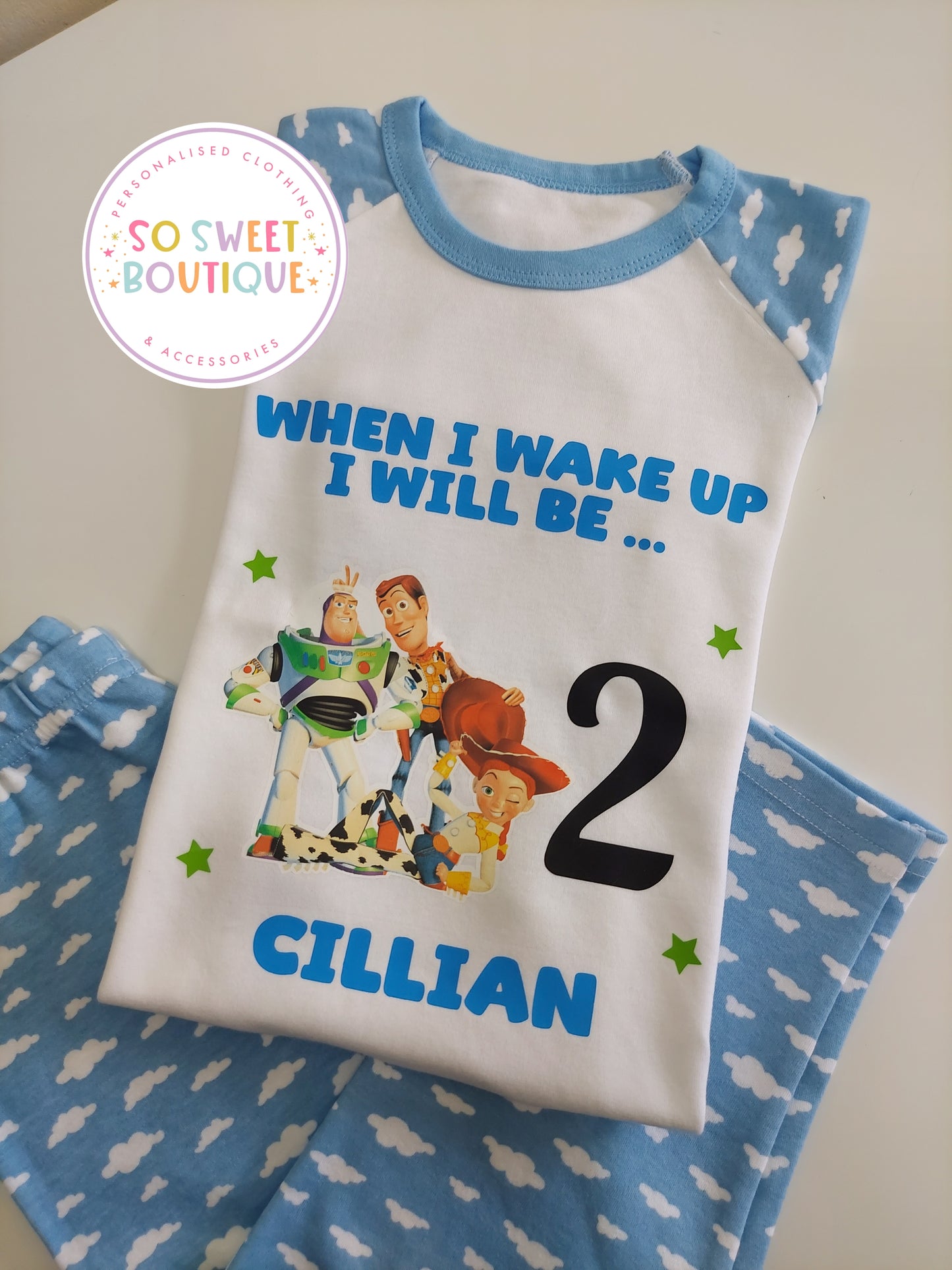 Toy Story When I Wake Up Personalised Birthday Pyjamas