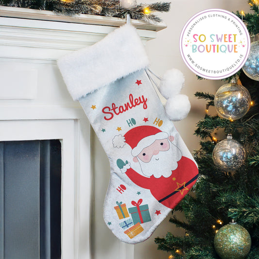 Santa Claus Personalised Christmas Stocking