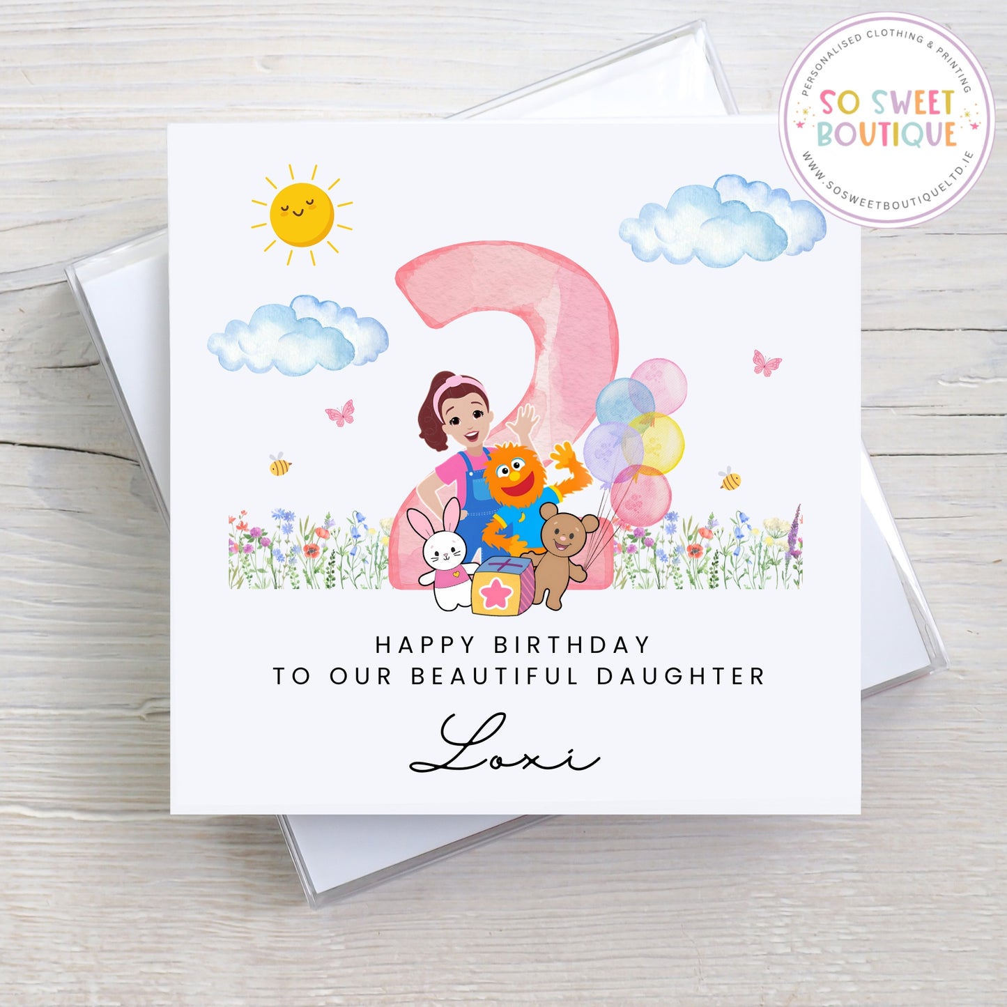 Ms Rachel Personalised Birthday Card