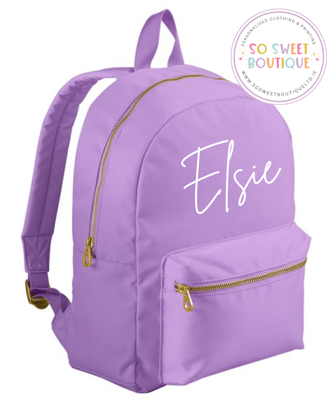 Blueberry Swirl Personalised Backpack