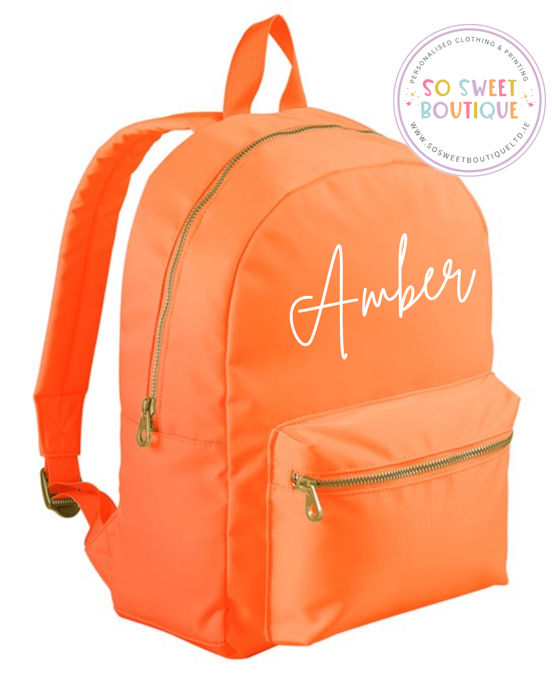 Mango Sorbet Personalised Backpack