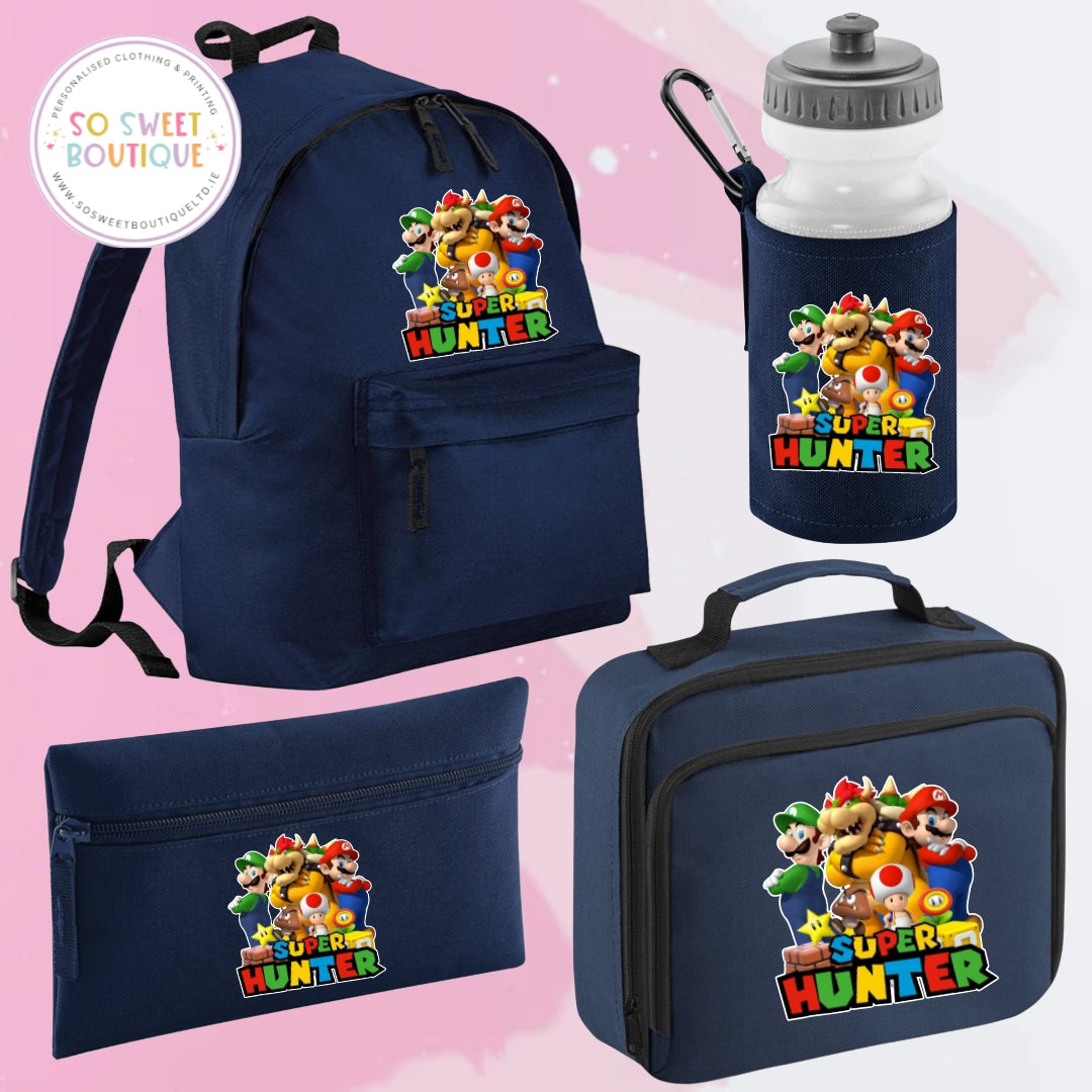 Super Mario 4 Piece Navy School Bundle
