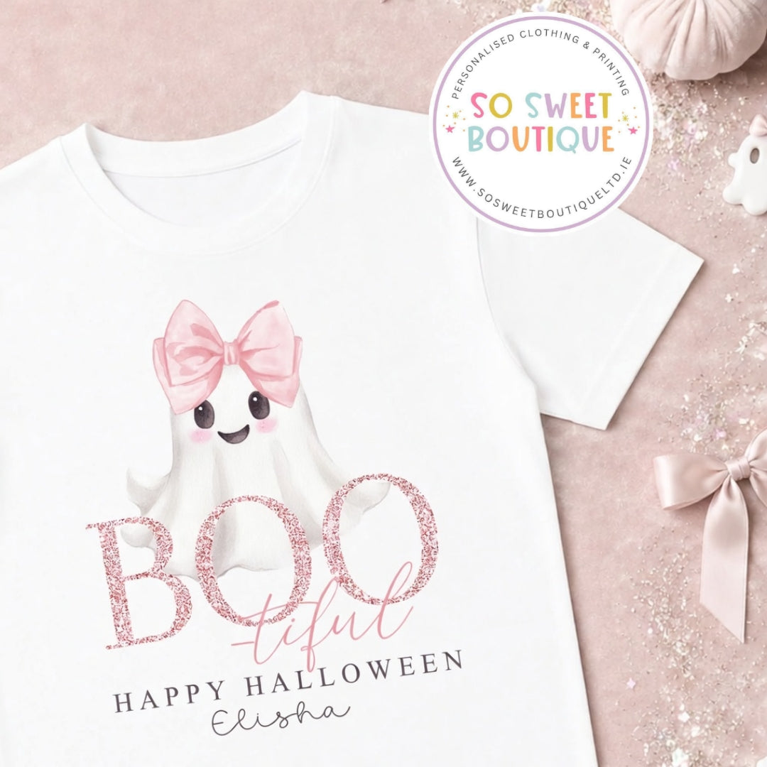 BOO-tiful Personalised Halloween themed T-Shirt