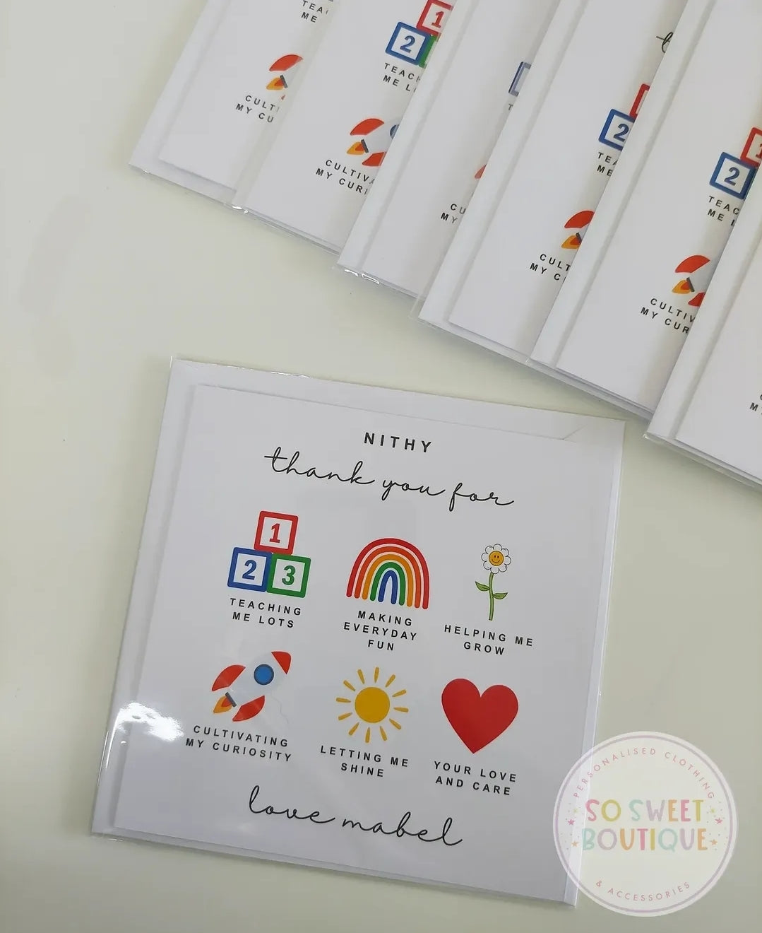 Teacher|School Personalised Thank You Card