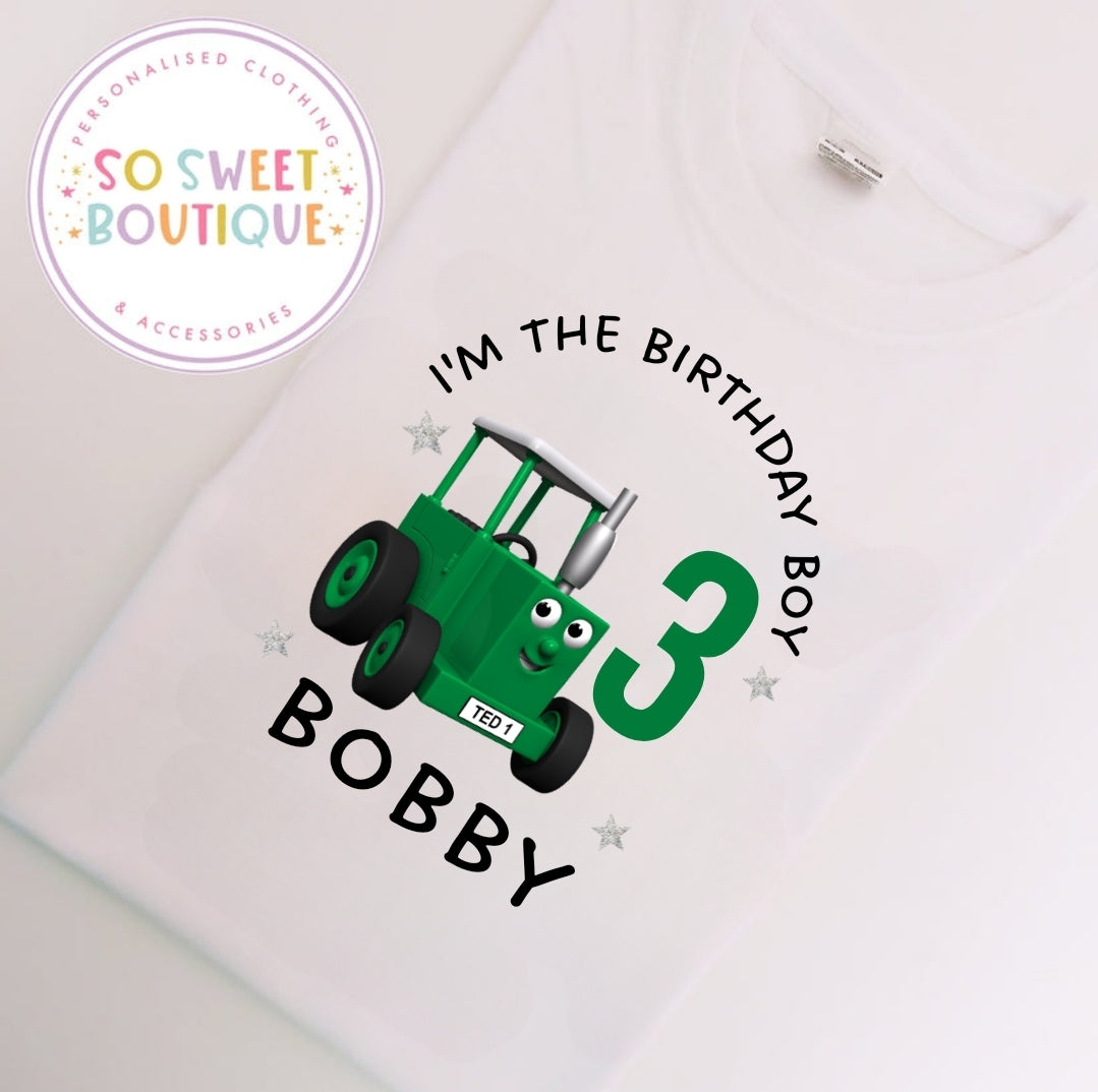 Tractor Ted themed Birthday T-Shirt
