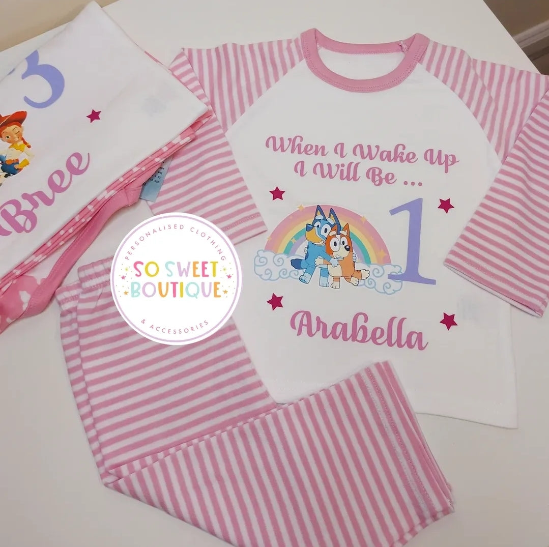 Bluey Personalised Birthday Pyjamas - SoSweetBoutiqueLtd