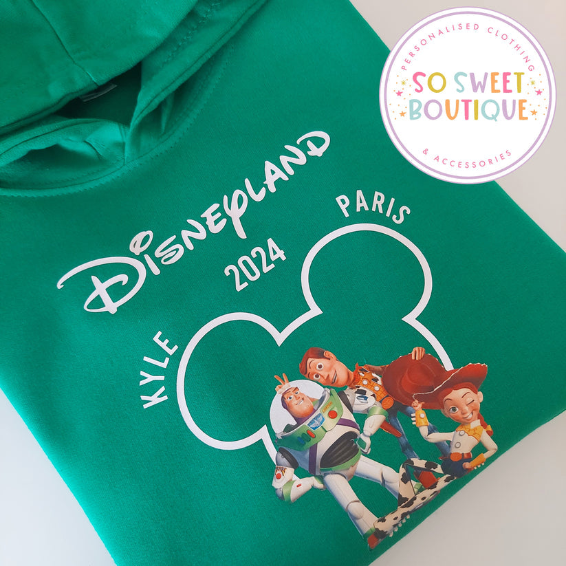 Toy Story Disneyland Kids Unisex Hoodie - Various Colours - SoSweetBoutiqueLtd