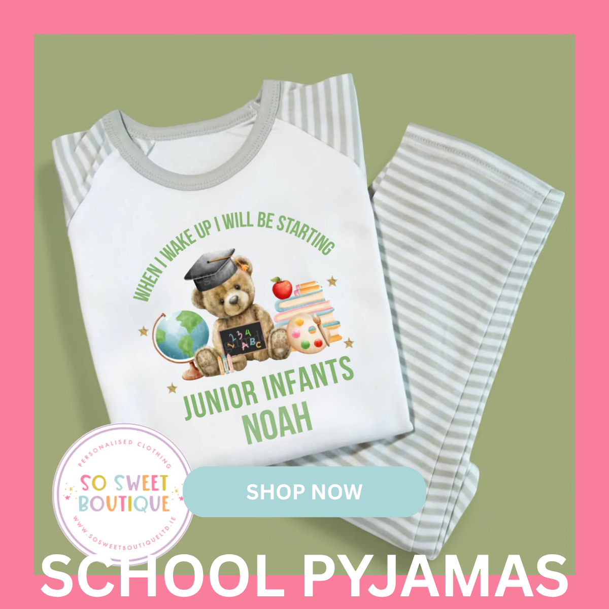 SCHOOL THEMED PYJAMAS