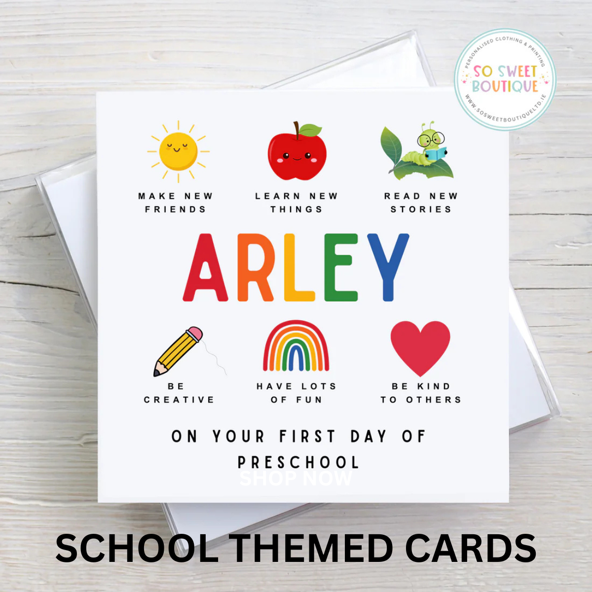 SCHOOL THEMED CARDS