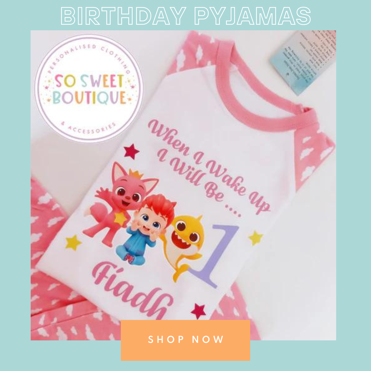 Personalised Birthday Pyjamas
