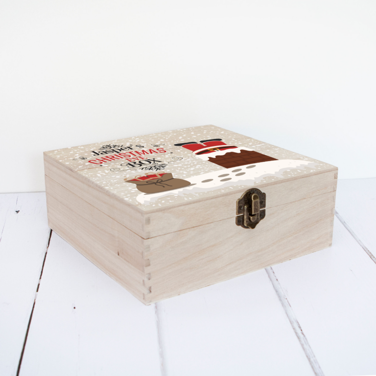 Santa Chimney Personalised Christmas Eve Wooden Box