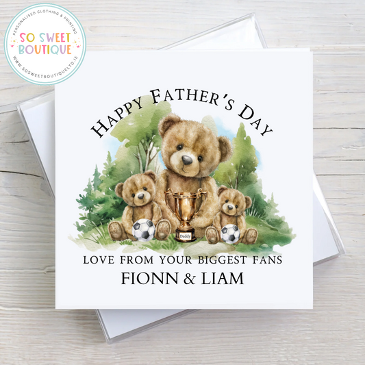Your Biggest Fans Personalised Father's Day Card