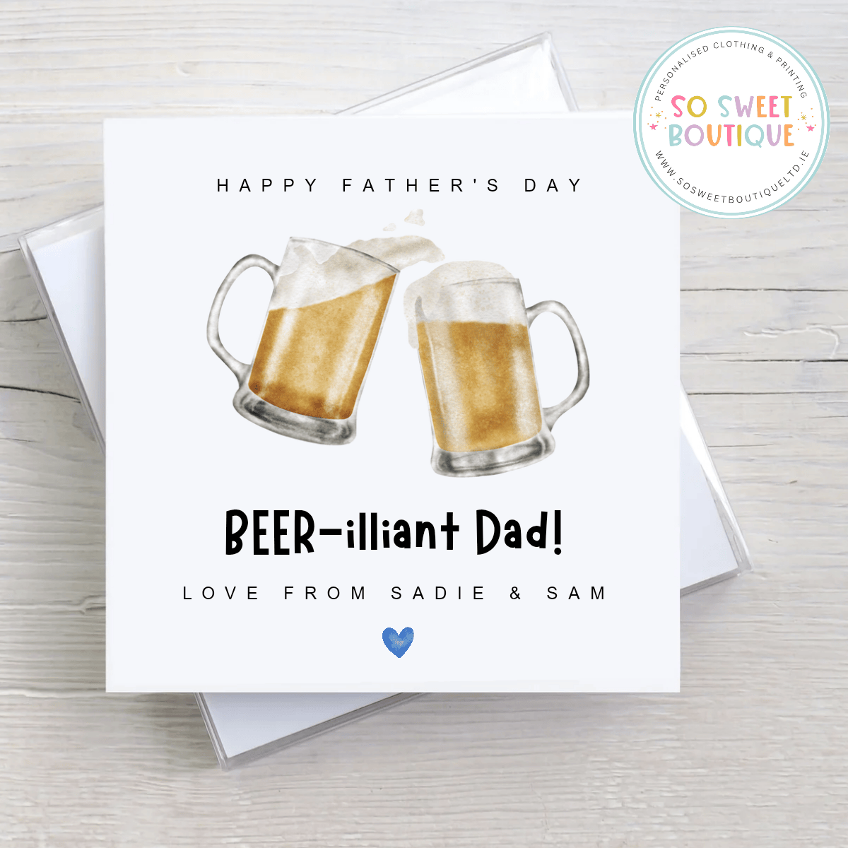 BEER-illiant Dad Personalised Father's Day Card 