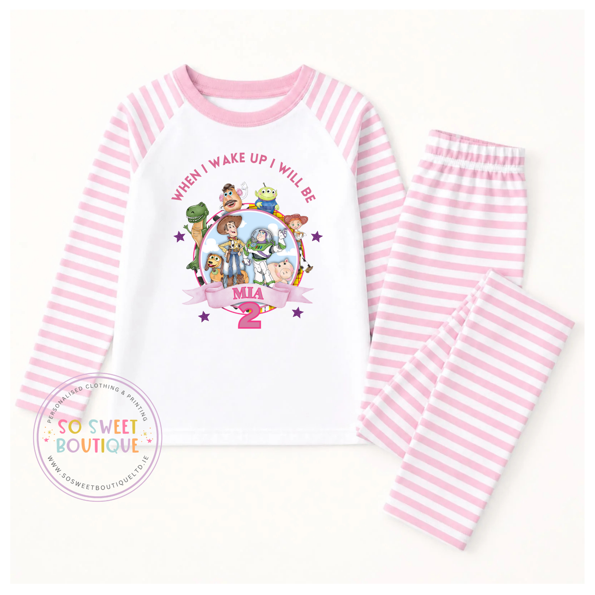 Toy Story When I Wake Up Personalised Birthday Pyjamas