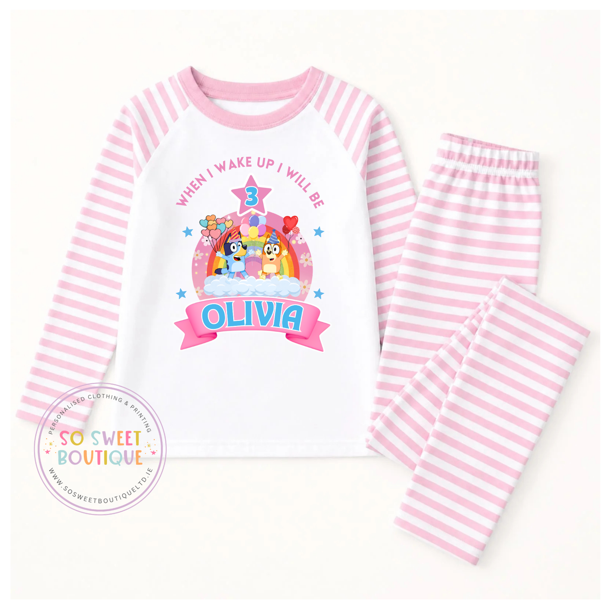 Bluey Personalised Birthday Pyjamas