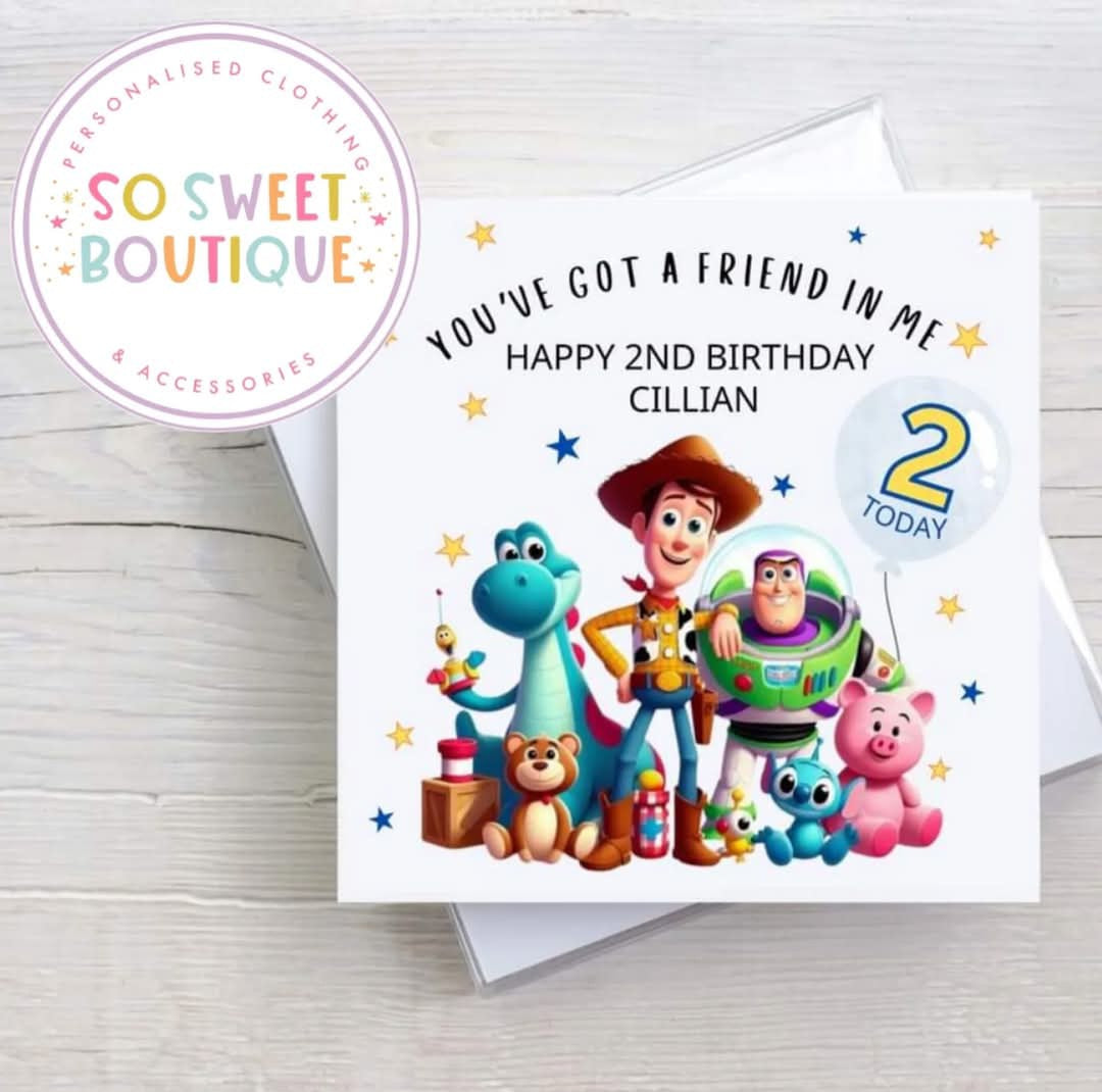 Toy Story Personalised Birthday Card