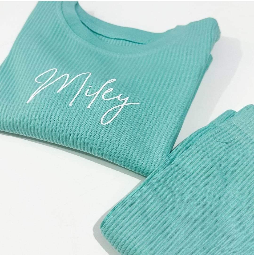 Kids Unise Personalised Ribbed Lounge Sets