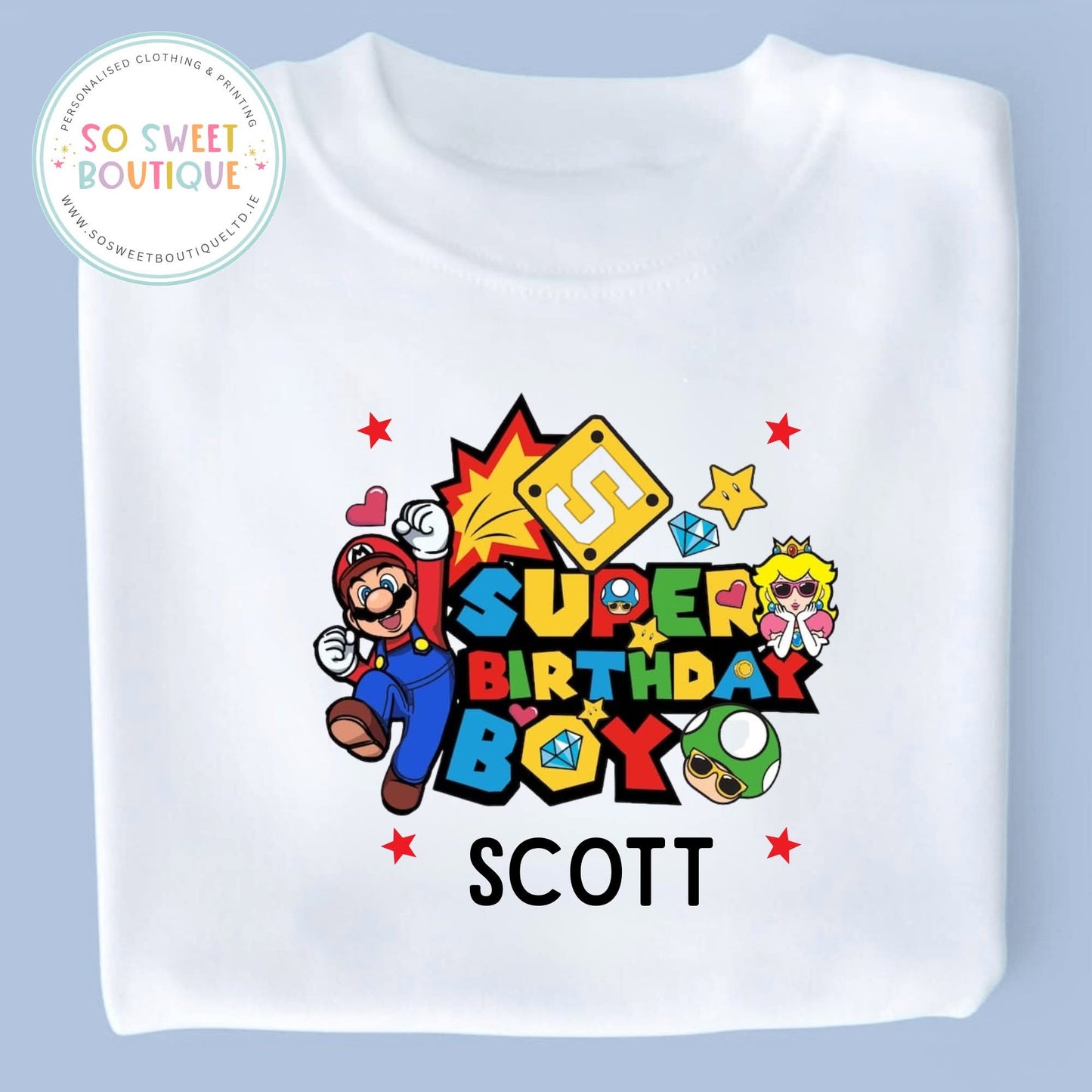 Super M themed Birthday White T-Shirt