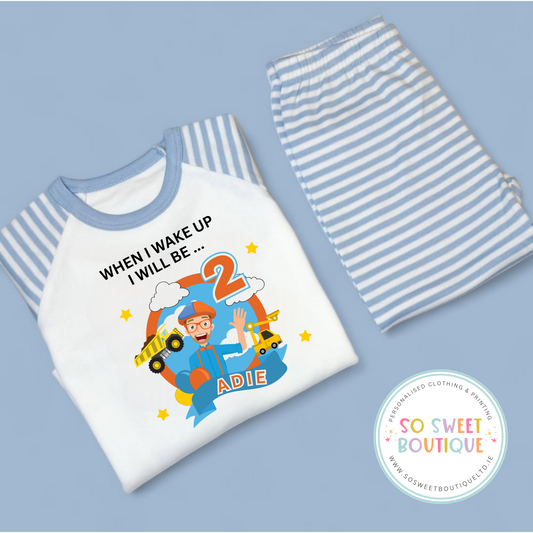 Blippi Personalised Birthday Pyjamas