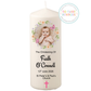 Pink Butterfly Wreath Custom Photo Personalised Christening Candle