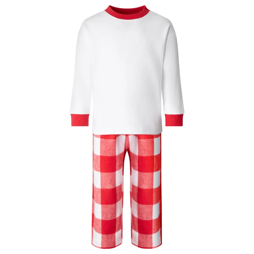 The Toy Show Personalised Red Checkered Style Pyjamas