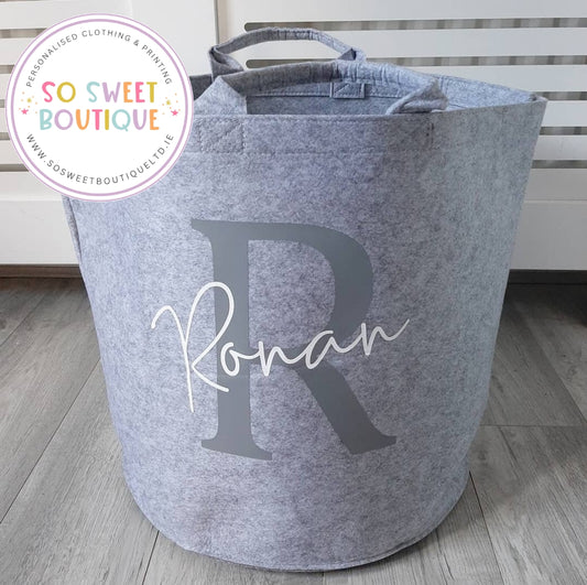 Initial & Signature Style Storage Trug Baskets - SoSweetBoutiqueLtd