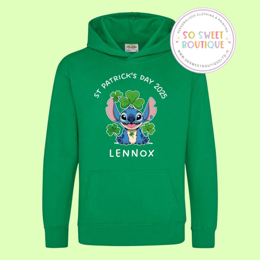 St Patrick's Day Stitch Unisex Hoodie
