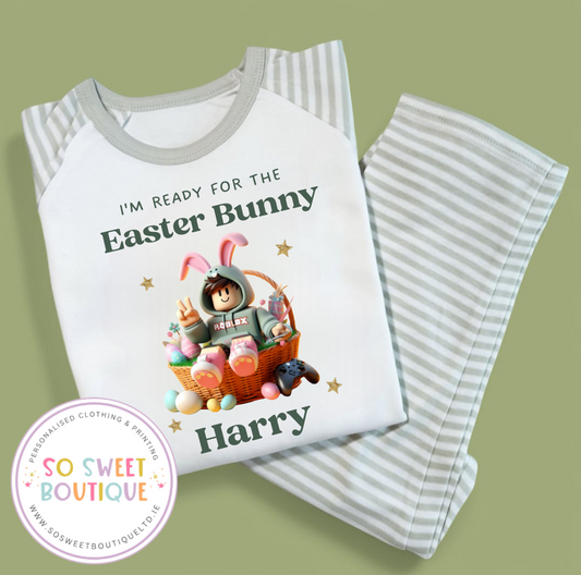 Roblox themed Personalised Easter Pyjamas - SoSweetBoutiqueLtd