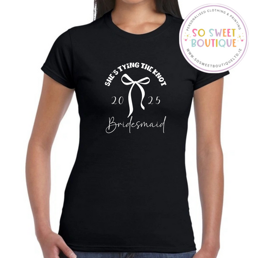Tying The Knot Hen Party T-Shirt