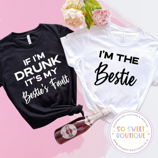 Drunk Besties Hen Party T-Shirt