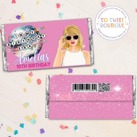 Taylor Swift Personalised 40g Milk Chocolate Bar