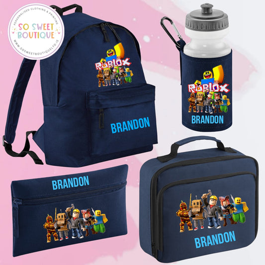 Roblox themed 4 Piece Navy School Bundle