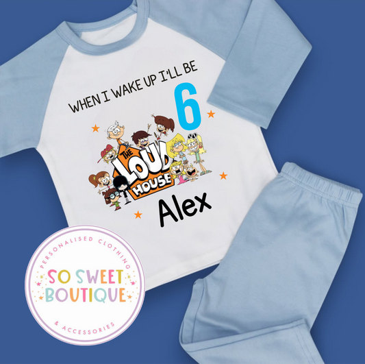 The Loud House When I Wake Up Personalised Birthday Pyjamas