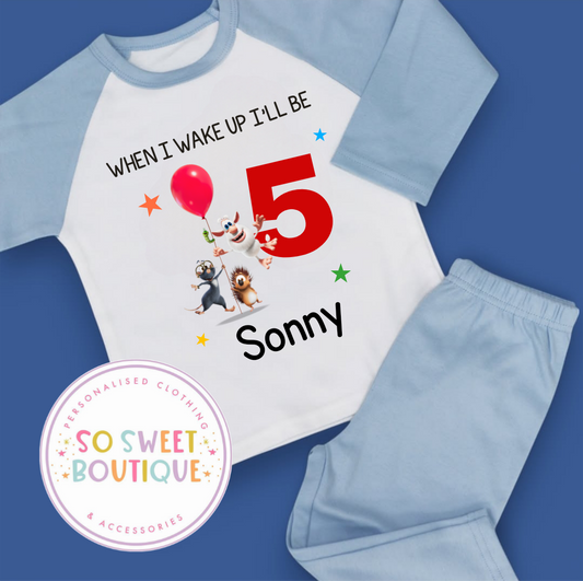 Booba When I Wake Up Personalised Birthday Pyjamas