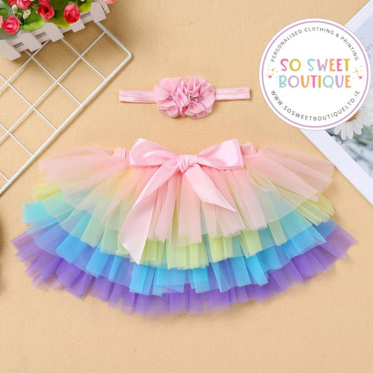 Pastel Rainbow Tutu Skirt
