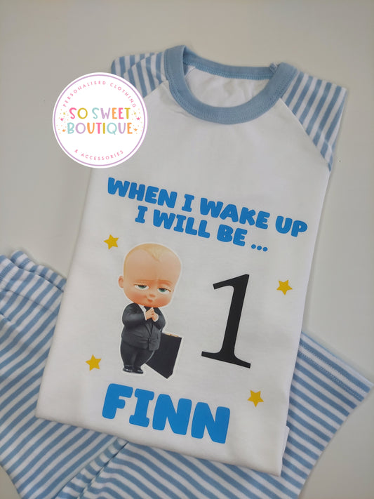 Boss Baby Personalised Birthday Pyjamas