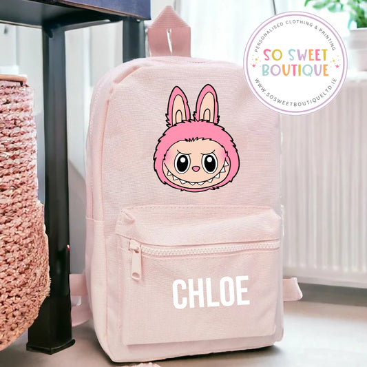 Labubu themed Personalised Backpack