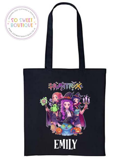 KPOP Demon Hunters Halloween themed Cotton Tote Bag