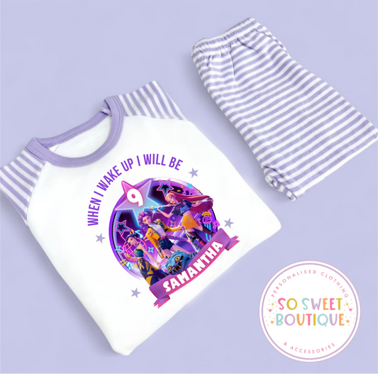 Demon Hunters When I Wake Up Personalised Birthday PJs