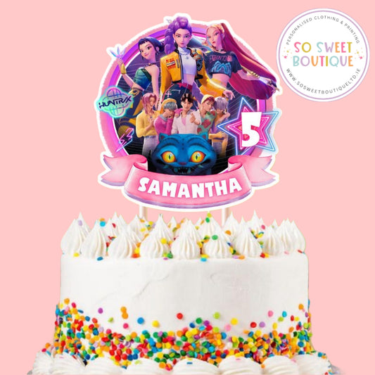 KPOP Demon Hunters Design #2 Personalised Cake Topper